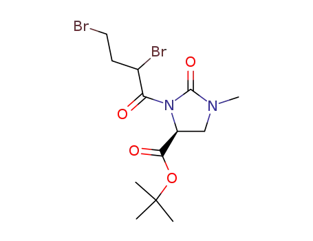 (S)-3-(2,4-Dibromo-butyryl)-1-methyl-2-oxo-imidazolidine-4-carboxylic acid tert-butyl ester