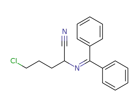Molecular Structure of 211450-07-6 (Pentanenitrile, 5-chloro-2-[(diphenylmethylene)amino]-)