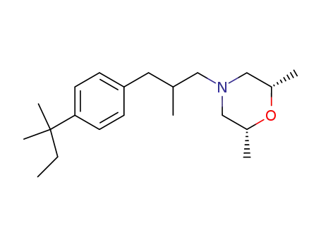 Morpholine,4-[3-[4-(1,1-dimethylpropyl)phenyl]-2-methylpropyl]-2,6-dimethyl-, (2R,6S)-rel-