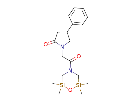 2,2,6,6-tetramethyl-4-[(2-oxo-4-phenylpyrrolidin-1-yl)acetyl]-1-oxa-4-aza-2,6-disilacyclohexane