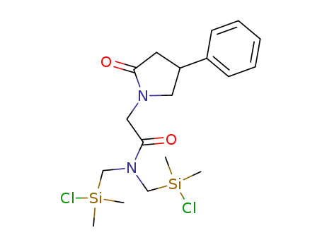 N,N-bis-(chloro-dimethyl-silanylmethyl)-2-(2-oxo-4-phenyl-pyrrolidin-1-yl)-acetamide