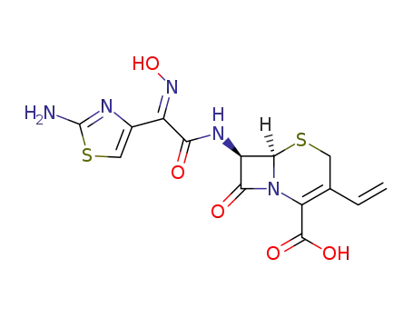 7β-[(E)-2-(2-amino-4-thiazolyl)-2-(hydroxyimino)acetamido]-3-vinylcephem-4-carboxylic acid