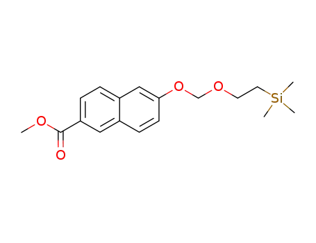 6-(2-trimethylsilanyl-ethoxymethoxy)-naphthalene-2-carboxylic acid methyl ester