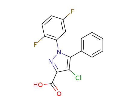 4-chloro-1-(2,5-difluoro-phenyl)-5-phenyl-1H-pyrazole-3-carboxylic acid