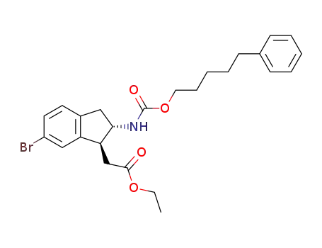 [(1S,2S)-6-Bromo-2-(5-phenyl-pentyloxycarbonylamino)-indan-1-yl]-acetic acid ethyl ester