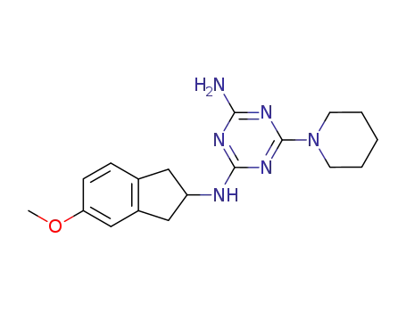 N-(5-methoxy-indan-2-yl)-6-piperidin-1-yl-[1,3,5]triazine-2,4-diamine