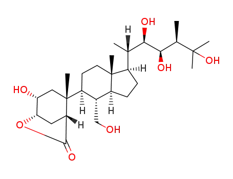 25-hydroxy-6(6α->3a)abeo-5-epi-brassinolide