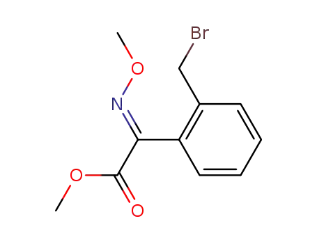 Benzeneacetic acid, 2-(bromomethyl)-a-(methoxyimino)-, methyl ester, (aE)-