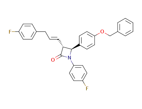1-(4-fluorophenyl)-3-(3-(4-fluorophenyl)-1-E-propenyl)-4-(4-benzyloxyphenyl)-2-azetidinone