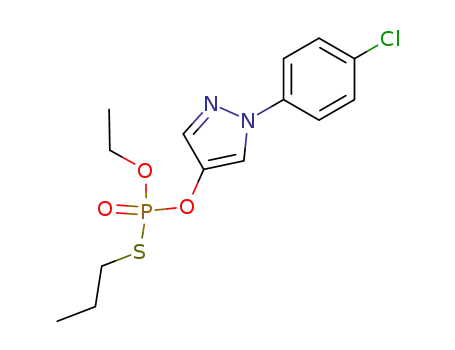 Phosphorothioic acid, O-(1-(4-chlorophenyl)-1H-pyrazol-4-yl) O-ethyl S-propyl ester