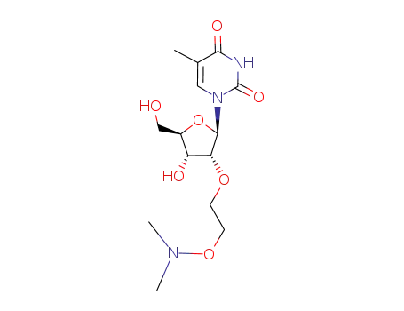 Molecular Structure of 212061-28-4 (2'-O-[2-[(diMethylaMino)oxy]ethyl]-5-Methyl-uridine)