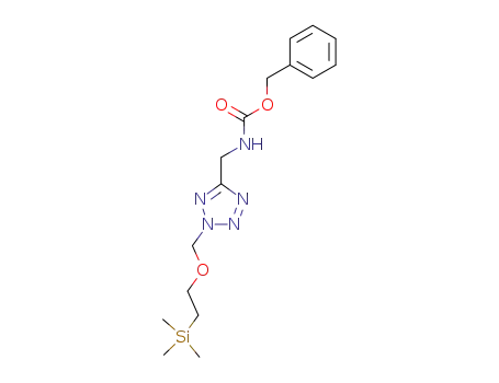 N-benzyloxycarbonyl-C-[2-(trimethylsilylethoxy)methyl-2H-tetrazol-5-yl]methylamine