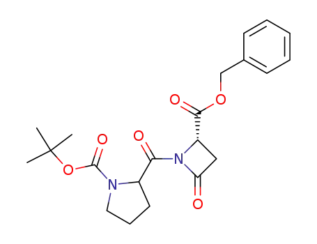benzyl N-[N-(tert-butoxycarbonyl)-prolyl]-4-oxoazetidine-2-carboxylate