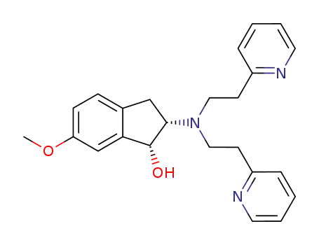 (1R,2S)-2-[Bis-(2-pyridin-2-yl-ethyl)-amino]-6-methoxy-indan-1-ol
