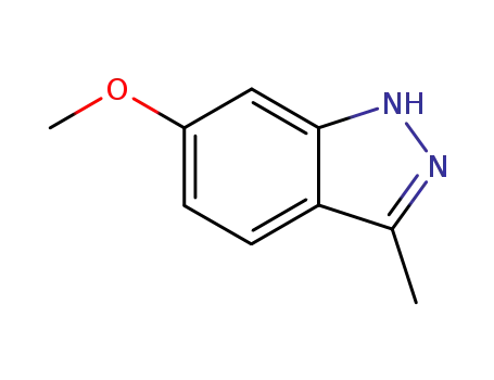 Molecular Structure of 7746-29-4 (6-METHOXY-3-METHYL-1H-INDAZOLE)