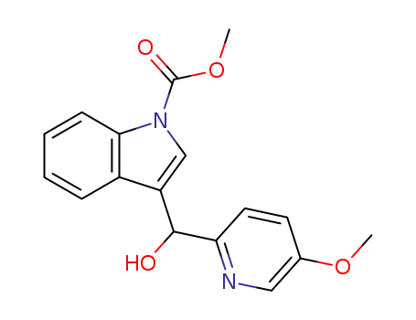 3-[1-Hydroxy-1-(5-methoxypyridin-2-yl)-methyl]-indol-1-carbonsaeuremethylester