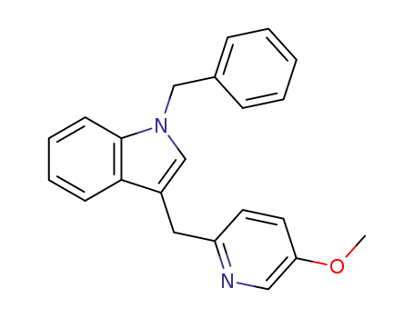 1-Benzyl-3-(5-methoxypyridin-2-ylmethyl)-1H-indol