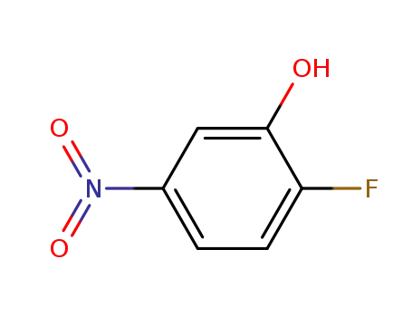 Molecular Structure of 22510-08-3 (2-FLUORO-5-NITROPHENOL)