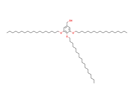 Molecular Structure of 233281-31-7 (Benzenemethanol, 3,4,5-tris(octadecyloxy)-)
