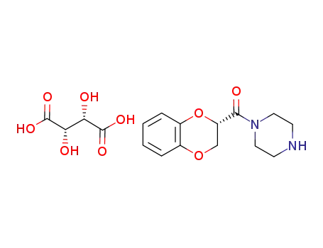 (S)-N-(1,4-benzodioxan-2-carbonyl)piperazine D-tartrate