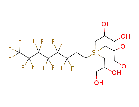 3-[bis-(2,3-dihydroxy-propyl)-(3,3,4,4,5,5,6,6,7,7,8,8,8-tridecafluoro-octyl)-silanyl]-propane-1,2-diol