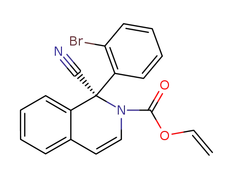 1-(2-bromo-phenyl)-1-cyano-1H-isoquinoline-2-carboxylic acid vinyl ester