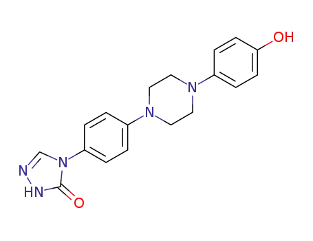 Molecular Structure of 79538-90-2 (2,4-Dihydro-4-[4-[4-(4-hydroxyphenyl)-1-piperazinyl]phenyl]-)