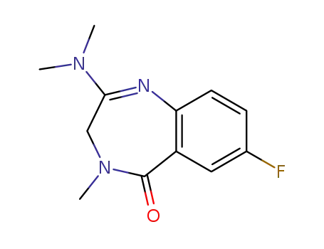 2-dimethylamino-7-fluoro-4-methyl-3,4-dihydro-benzo[e][1,4]diazepin-5-one