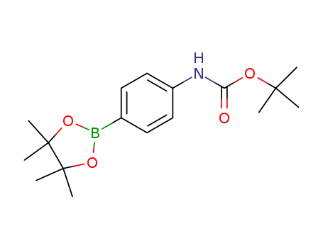 Molecular Structure of 330793-01-6 (4-(N-Boc-amino)phenylboronic acid pinacol ester)