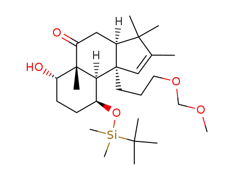 (3aR,5aR,6S,9S,9aR,9bR)-9-(tert-butyldimethylsiloxy)-3,3a,4,5a,6,7,8,9,9a,9b-decahydro-6-hydroxy-9b-[3-(methoxymethoxy)propyl]-2,3,3,5a-tetramethyl-5H-benz[e]inden-5-one