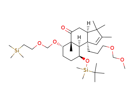 (3aR,5aR,6S,9S,9aR,9bR)-9-(tert-butyldimethylsiloxy)-3,3a,4,5a,6,7,8,9,9a,9b-decahydro-9b-[3-(methoxymethoxy)propyl]-2,3,3,5a-tetramethyl-6-[[2-(trimethylsilyl)ethoxy]methoxy]-5H-benz[e]inden-5-one