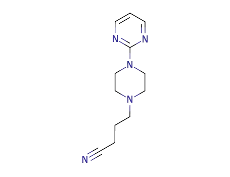 Molecular Structure of 33386-14-0 (1-Piperazinebutanenitrile, 4-(2-pyrimidinyl)-)