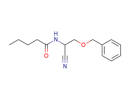 3-Benzyloxy-α-(N-butyryl)-aminopropionitrile