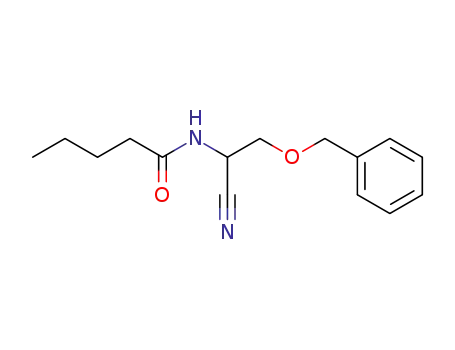 Molecular Structure of 679412-75-0 (3-Benzyloxy-α-(N-butyryl)-aminopropionitrile)
