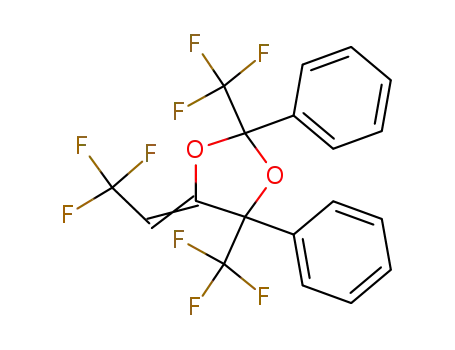 2,4-Diphenyl-5-[2,2,2-trifluoro-eth-(Z)-ylidene]-2,4-bis-trifluoromethyl-[1,3]dioxolane