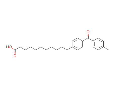 Molecular Structure of 128596-03-2 (Benzeneundecanoic acid, 4-(4-methylbenzoyl)-)