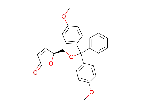Molecular Structure of 252667-55-3 (2(5H)-Furanone, 5-[[bis(4-methoxyphenyl)phenylmethoxy]methyl]-, (5S)-)