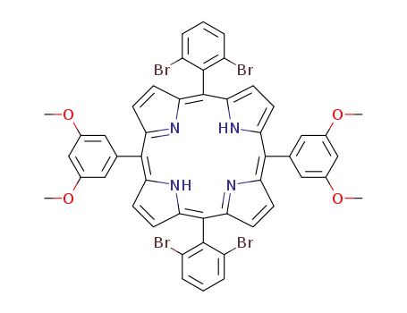5,15-bis(2,6-dibromophenyl)-10,20-bis(3,5-dimethoxyphenyl)porphyrin