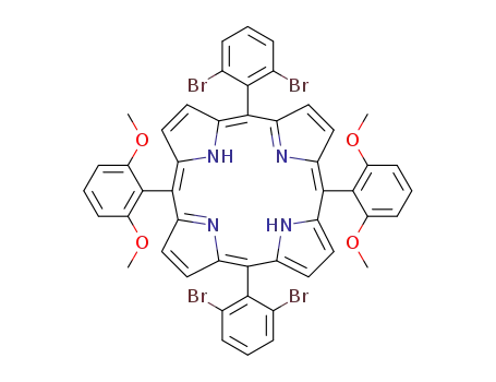 5,15-bis(2,6-dibromophenyl)-10,20-bis(2,6-dimethoxyphenyl)-porphyrin