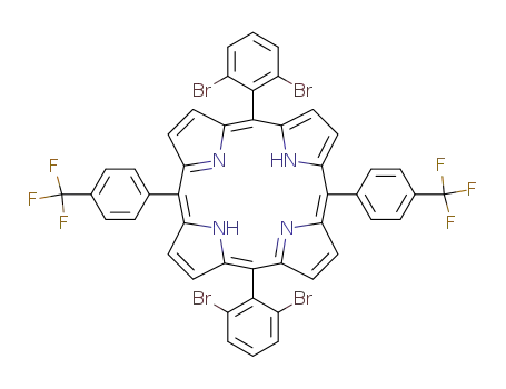 5,15-bis(2,6-dibromophenyl)-10,20-bis(4-trifluoromethylphenyl)porphyrin