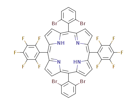 5,15-bis(2,6-dibromophenyl)-10,20-bis(2,3,4,5,6-pentafluorophenyl)porphyrin