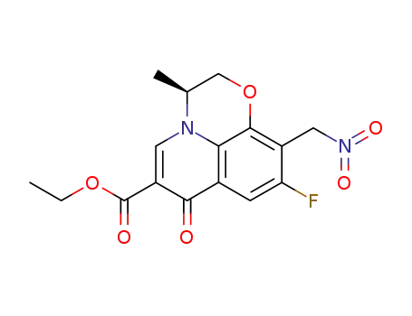 (S)-9-fluoro-3-methyl-10-nitromethyl-7-oxo-2,3-dihydro-7H-pyrido[1,2,3-de]-1,4-benzoxazine-6-carboxylic acid ethyl ester