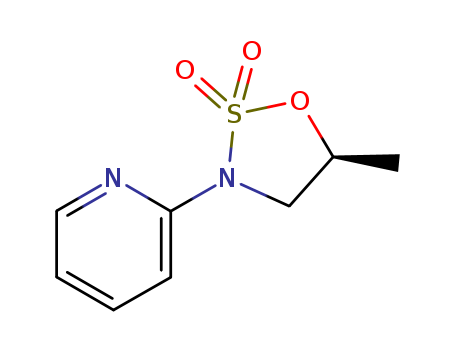 Molecular Structure of 174854-87-6 (Pyridine, 2-[(5S)-5-methyl-2,2-dioxido-1,2,3-oxathiazolidin-3-yl]-)