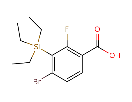 4-bromo-2-fluoro-3-triethylsilanyl-benzoic acid