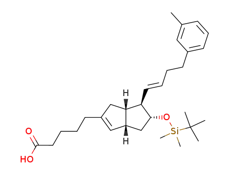 5-((3aS,5R,6R,6aS)-5-(tert-butyldimethylsilyloxy)-6-((E)-4-m-tolylbut-1-enyl)-1,3a,4,5,6,6a-hexahydropentalen-2-yl)pentanoic acid