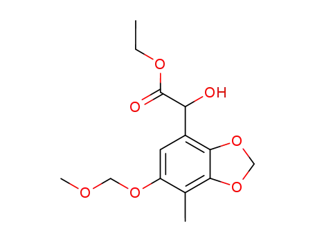ethyl 2-hydroxy-2-(6-(methoxymethoxy)-7-methylbenzo[d][1,3]dioxol-4-yl)acetate