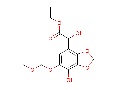 1,3-Benzodioxole-4-acetic acid, α,7-dihydroxy-6-(methoxymethoxy)-, ethyl ester