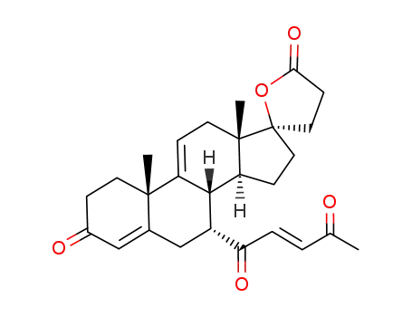 17β-hydroxy-7α-(trans-4'-oxo-pent-2'-enoyl)-3-oxo-pregna-4,9(11)-dien-21-carboxylic acid γ-lactone