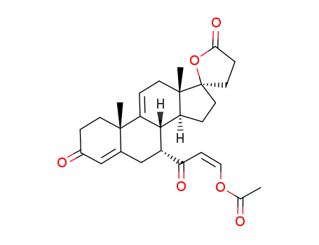 17β-hydroxy-7α-(cis-3'-acetoxyacryloyl)-3-oxo-pregna-4,9(11)-diene-21-carboxylic acid γ-lactone