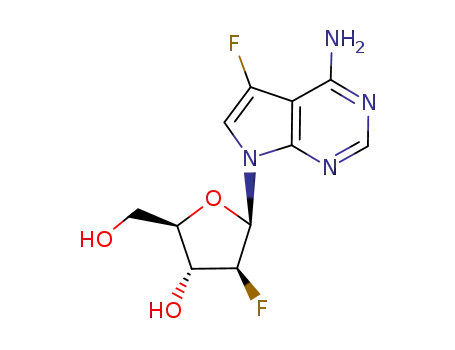 4-amino-7-(2-deoxy-2-fluoro-β-D-arabinofuranosyl)-5-fluoro-7H-pyrrolo[2,3-d]pyrimidine